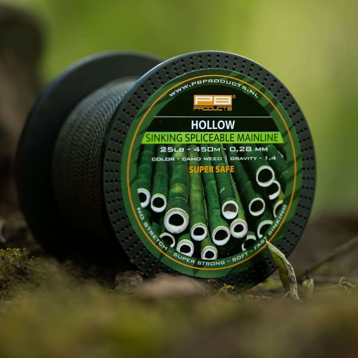 Hollow Braid 25lb 450m Spliceable Camo Weed